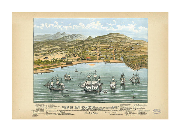 Map of San Francisco 1846