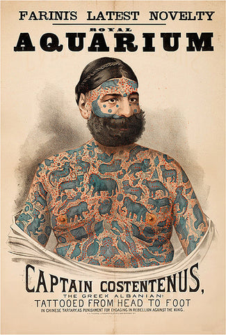 Captain Costentenus. The Tattooed Man
