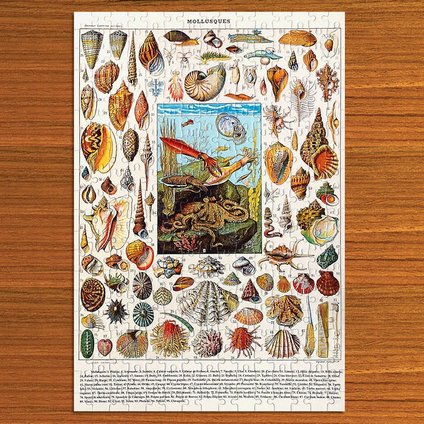 French Shellfish Jigsaw Puzzle, 300 Piece 12 x 18", Handmade