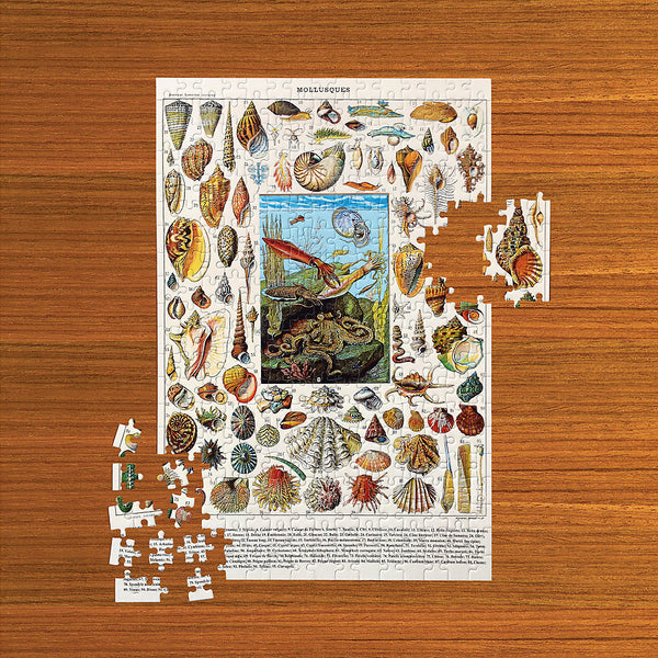 French Shellfish Jigsaw Puzzle, 300 Piece 12 x 18", Handmade